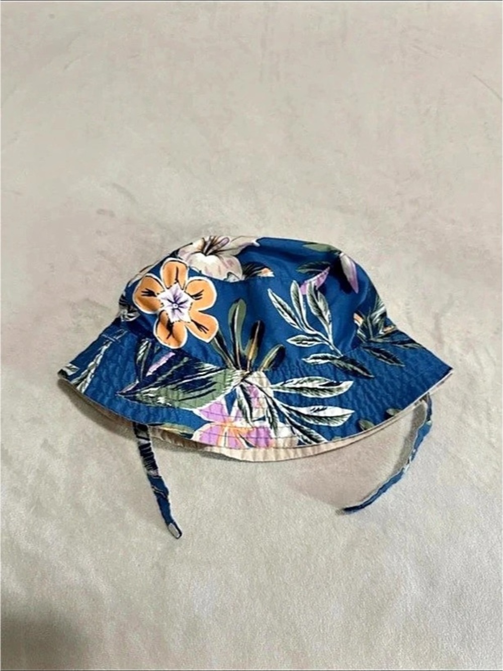 OshKosh B'gosh Floral Bucket Hat in Blue & Pink